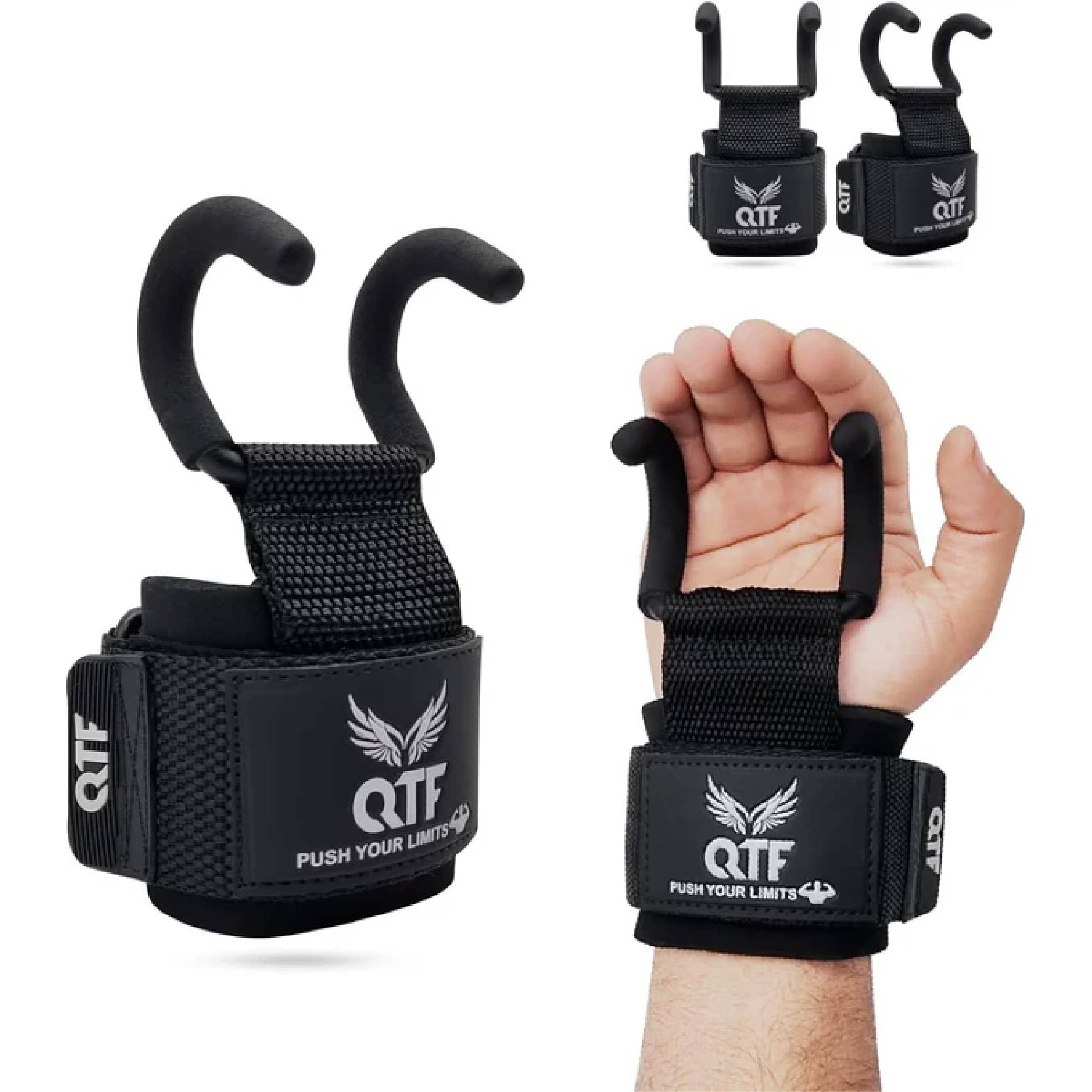 QTF Fitness Weight Lifting Barbell Hooks
