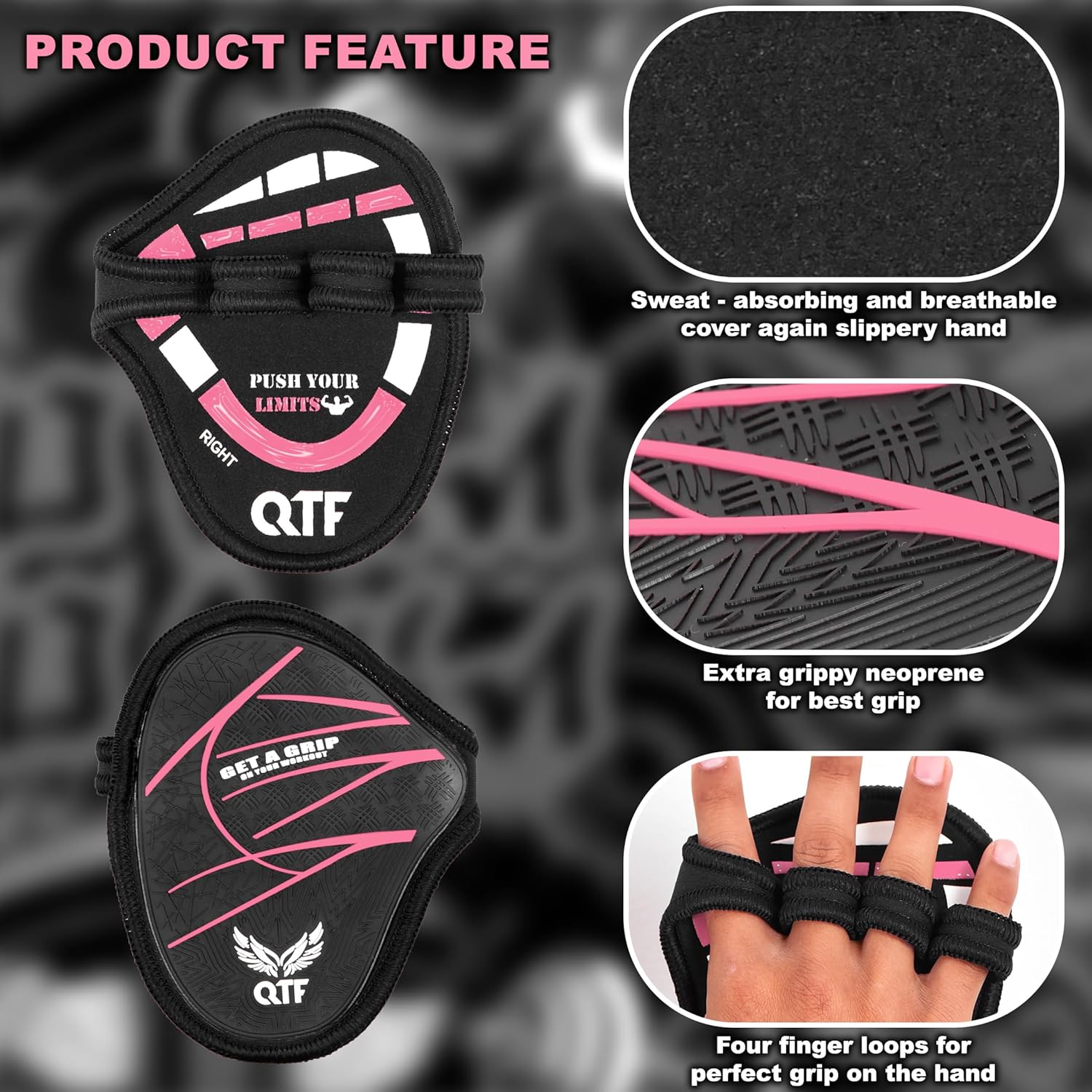 QTF Gym Grips Pads