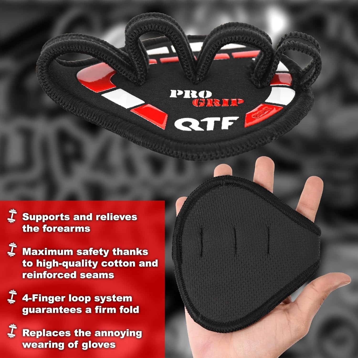 QTF Gym Grips Pads