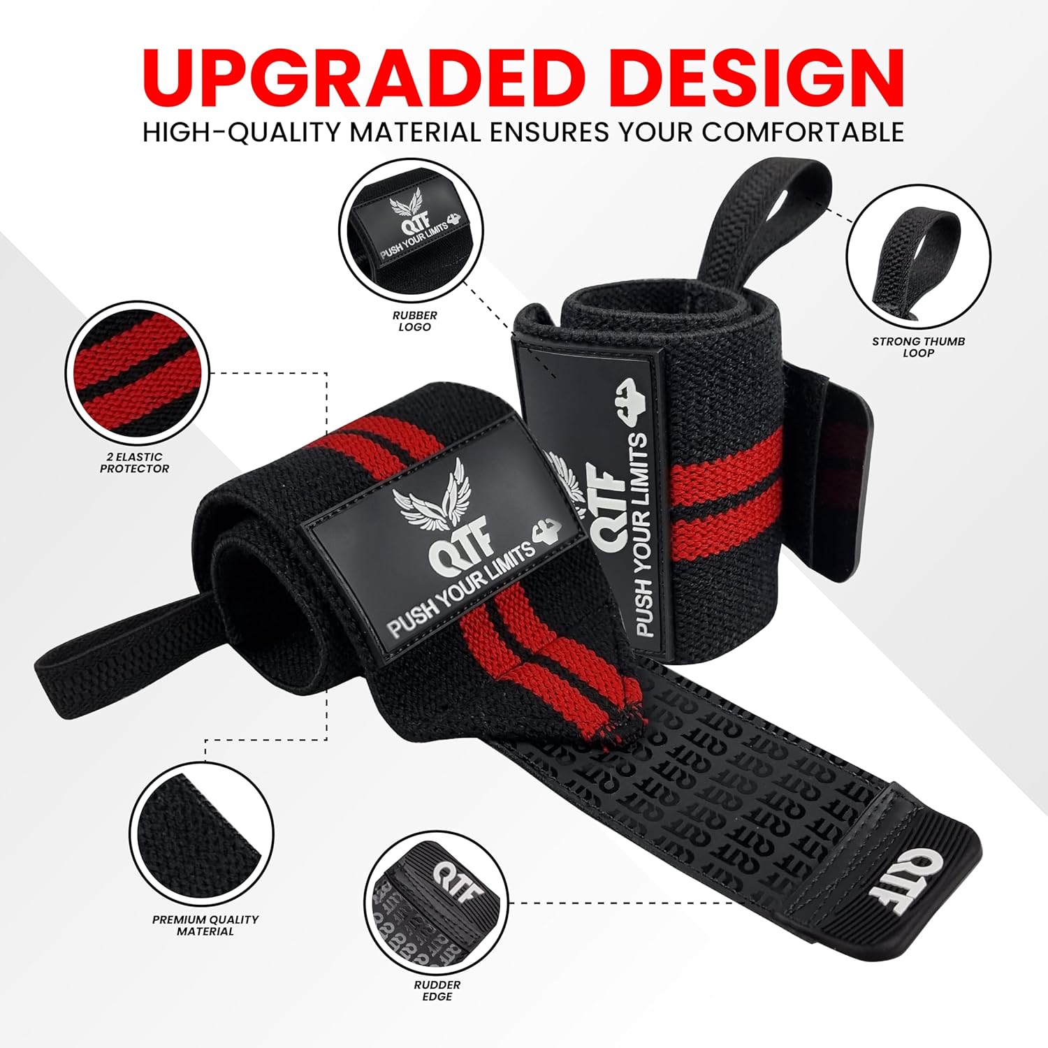 QTF Wrist Wraps for Weightlifting