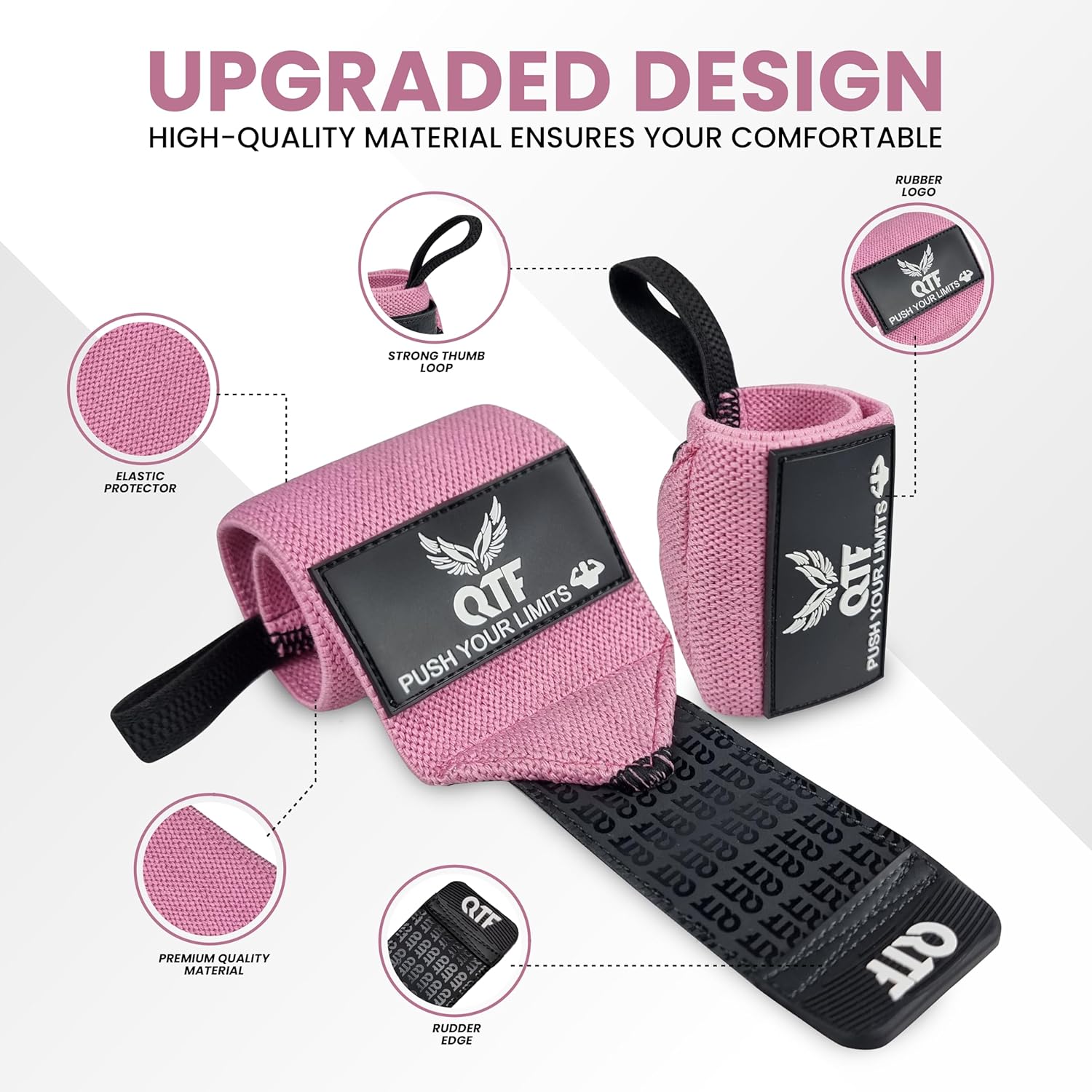 QTF Wrist Wraps for Weightlifting