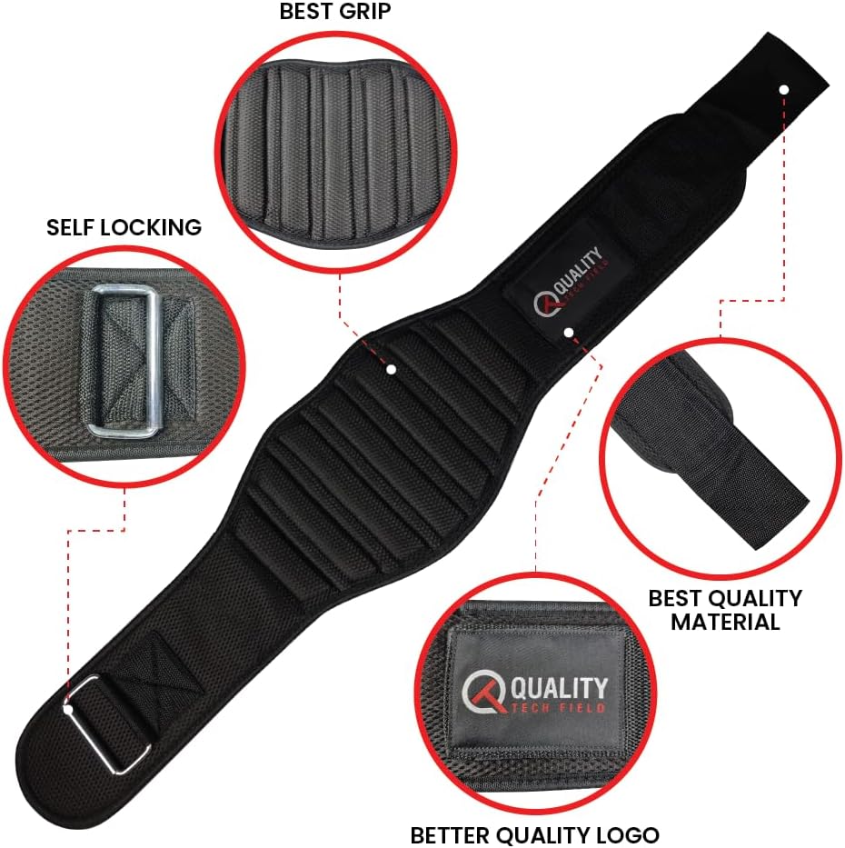 Fitness Neoprene Weight Lifting Belt - Adjustable 6"