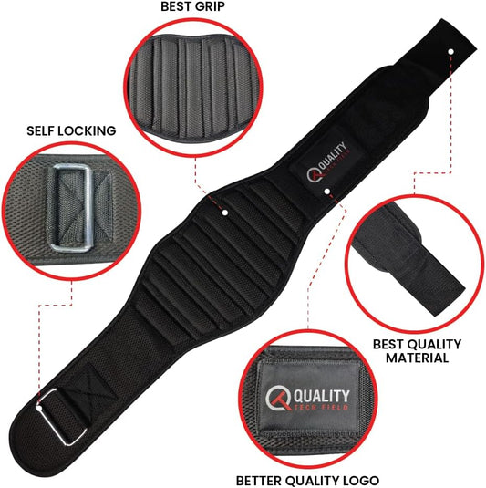 Fitness Neoprene Weight Lifting Belt - Adjustable 6"