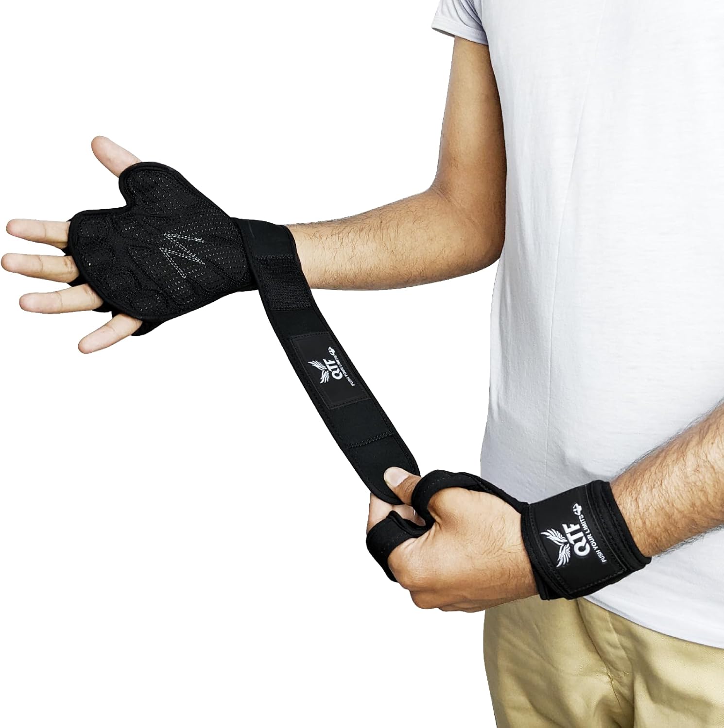 QTF Ventilated Weight Lifting Gloves