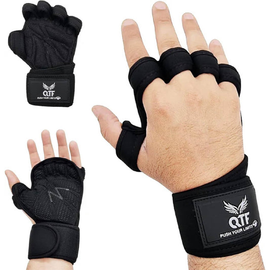 QTF Ventilated Weight Lifting Gloves