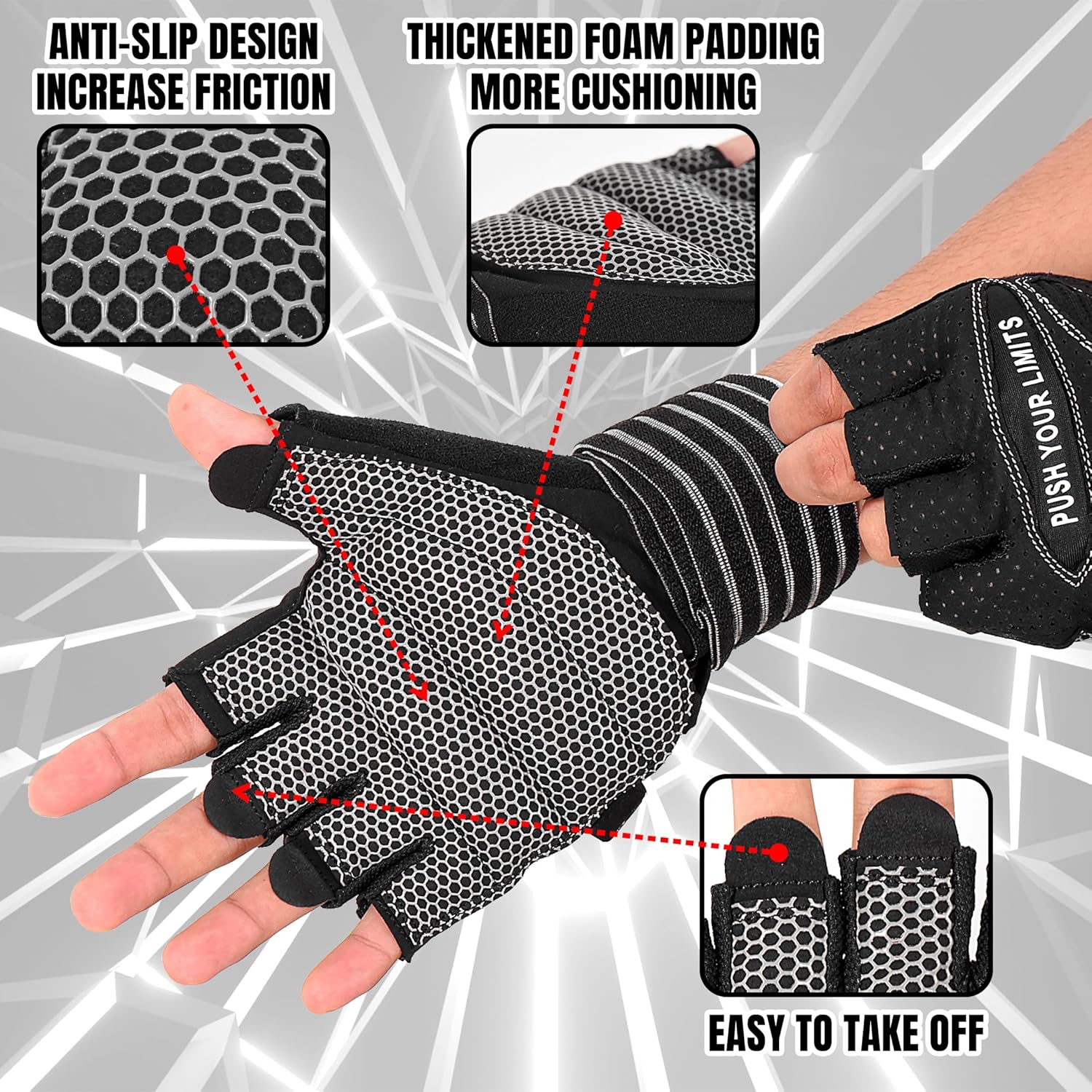 QTF Weight Lifting Gloves